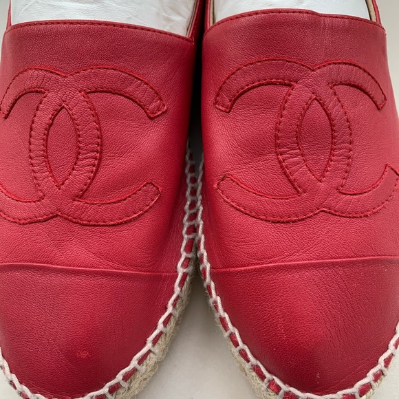 CHANEL Shoes - Chanel red espadrilles size 41 - feels like a 10